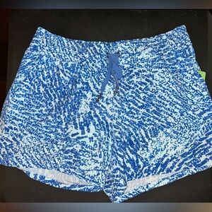 Southern Tide Blue Abstract Swim Trunks Size Small